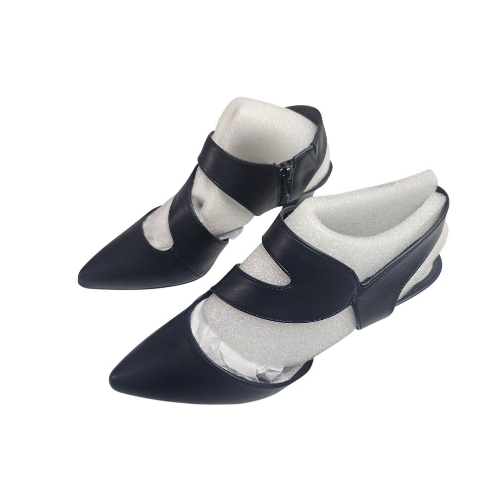 New Easy Street Venue Women's Pointed Closed Toe Stiletto Heel Pumps Navy 8 Wide